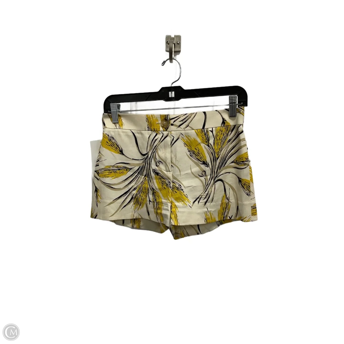 Shorts Designer By Tory Burch In Tan & Yellow, Size: 0