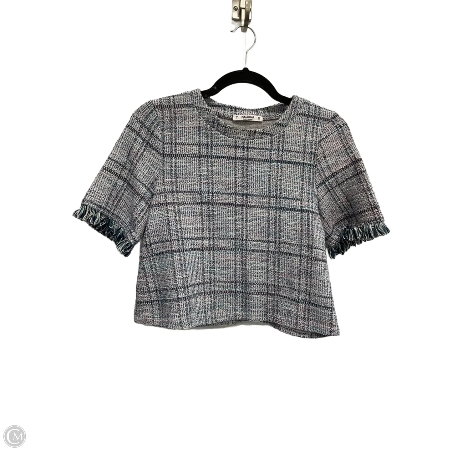 Top Short Sleeve By Pull&bear In Blue, Size: Xs