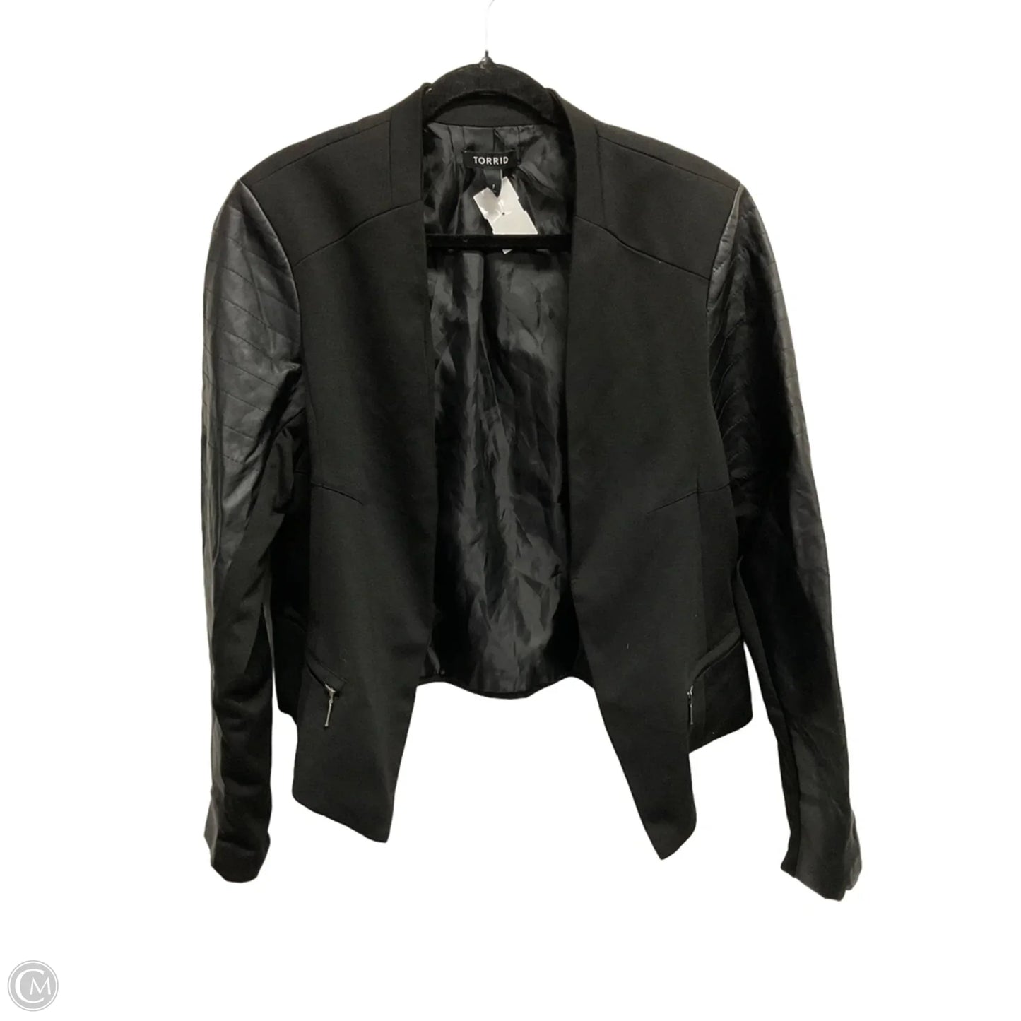 Jacket Moto By Torrid In Black, Size: 1x