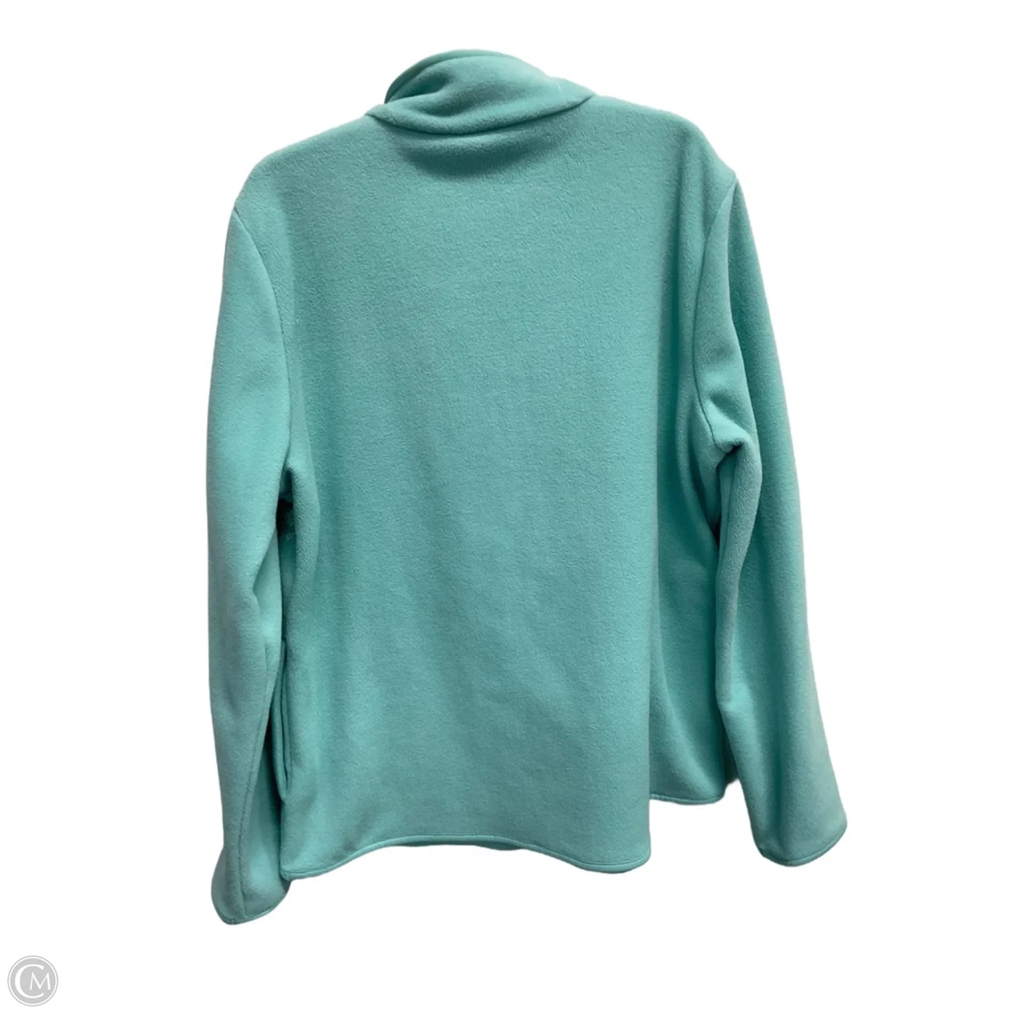 Jacket Fleece By Croft And Barrow In Aqua, Size: Xl