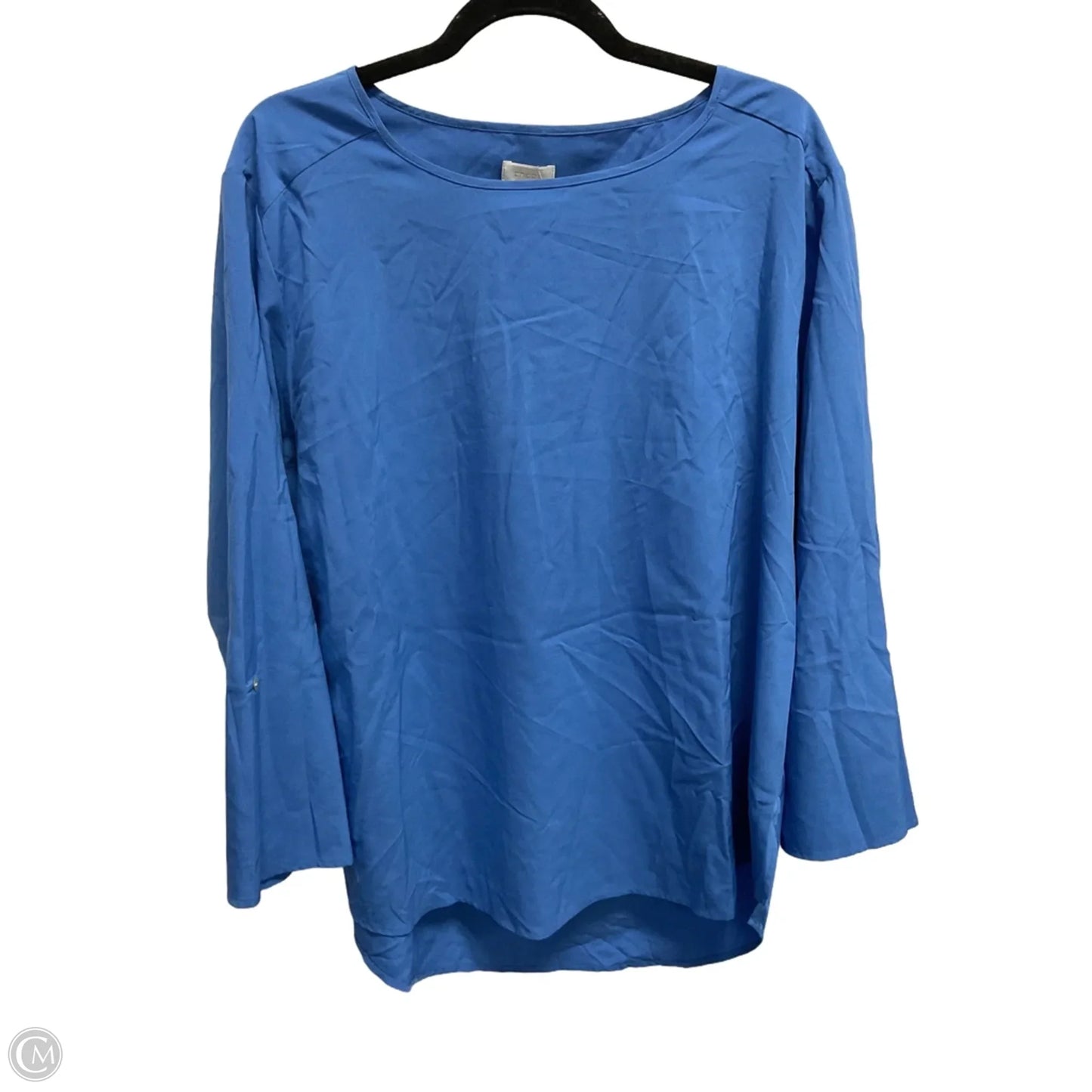 Top Long Sleeve By Chicos In Blue, Size: L