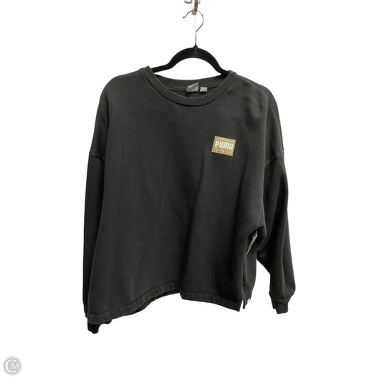 Sweatshirt Crewneck By Puma In Black, Size: Xl