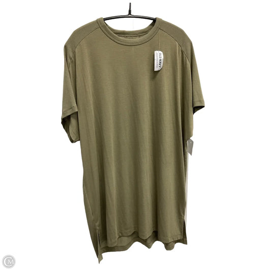 Athletic Top Short Sleeve By Old Navy In Green, Size: S
