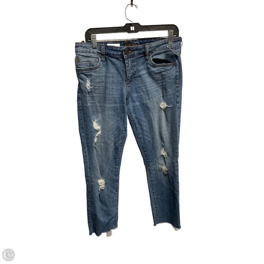 Jeans Boyfriend By Kut In Blue, Size: 6