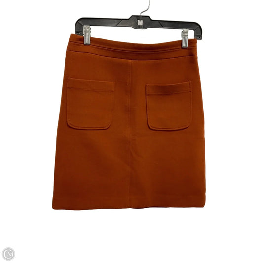 Skirt Midi By Ann Taylor In Orange, Size: 2