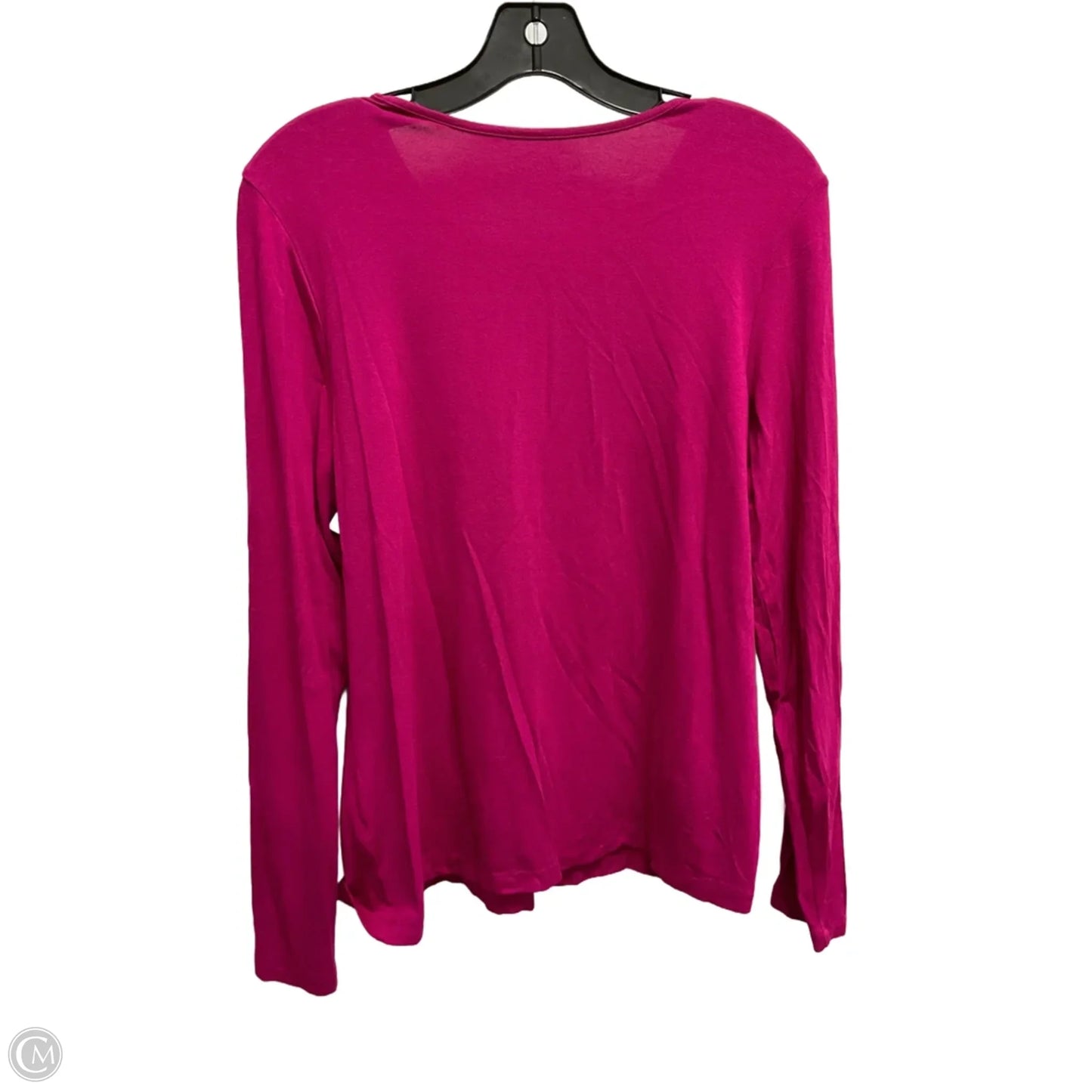 Top Long Sleeve Basic By Chicos In Pink, Size: M
