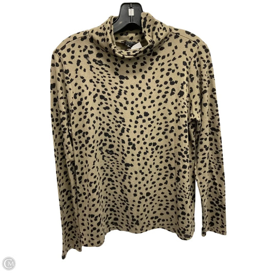 Top Long Sleeve By Ann Taylor In Polkadot Pattern, Size: M