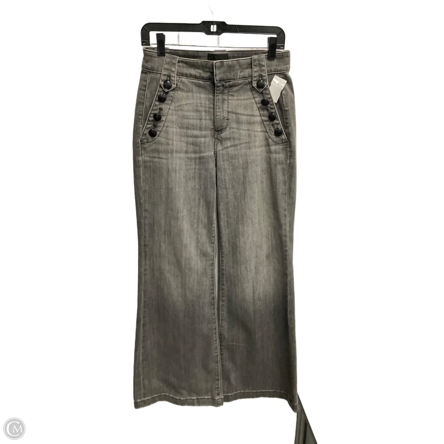 Jeans Wide Leg By White House Black Market In Black, Size: 4