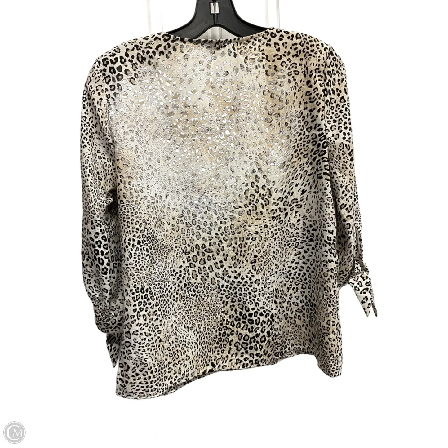 Top Long Sleeve By Chicos In Animal Print, Size: S