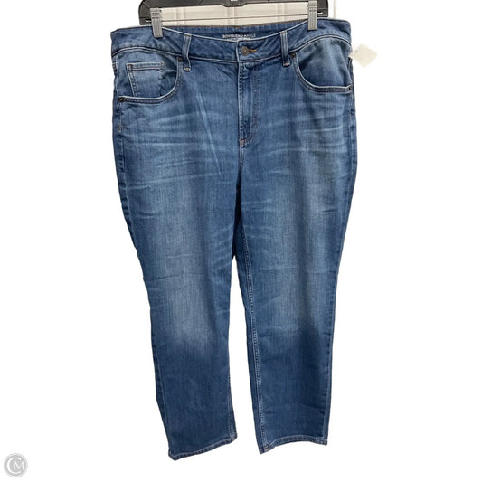 Jeans Boyfriend By Chicos In Blue, Size: 14