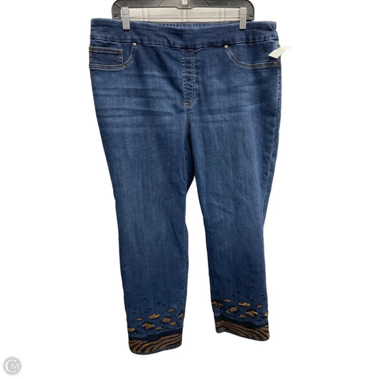 Jeans Jeggings By Chicos In Blue, Size: 16