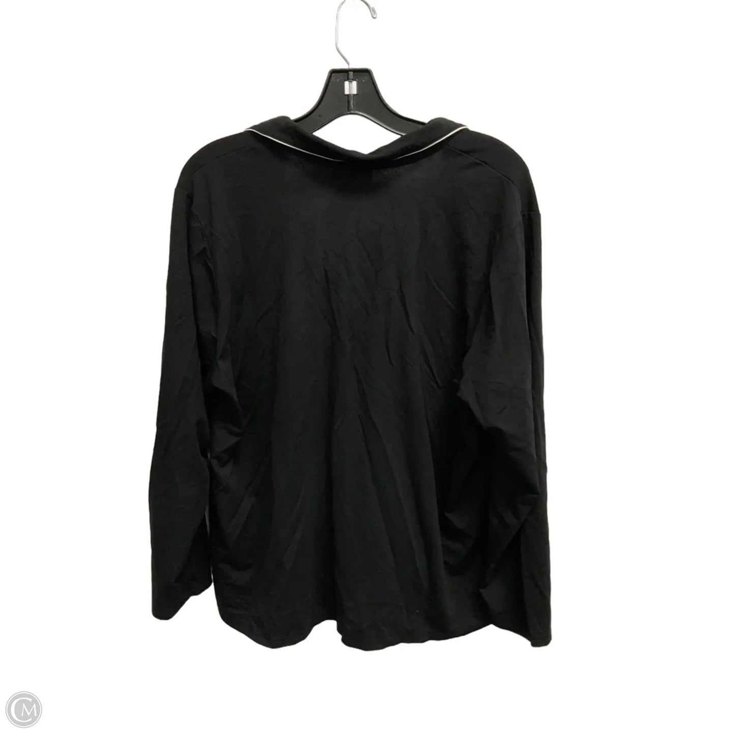 Top Long Sleeve By Modern Works In Black, Size: 1x
