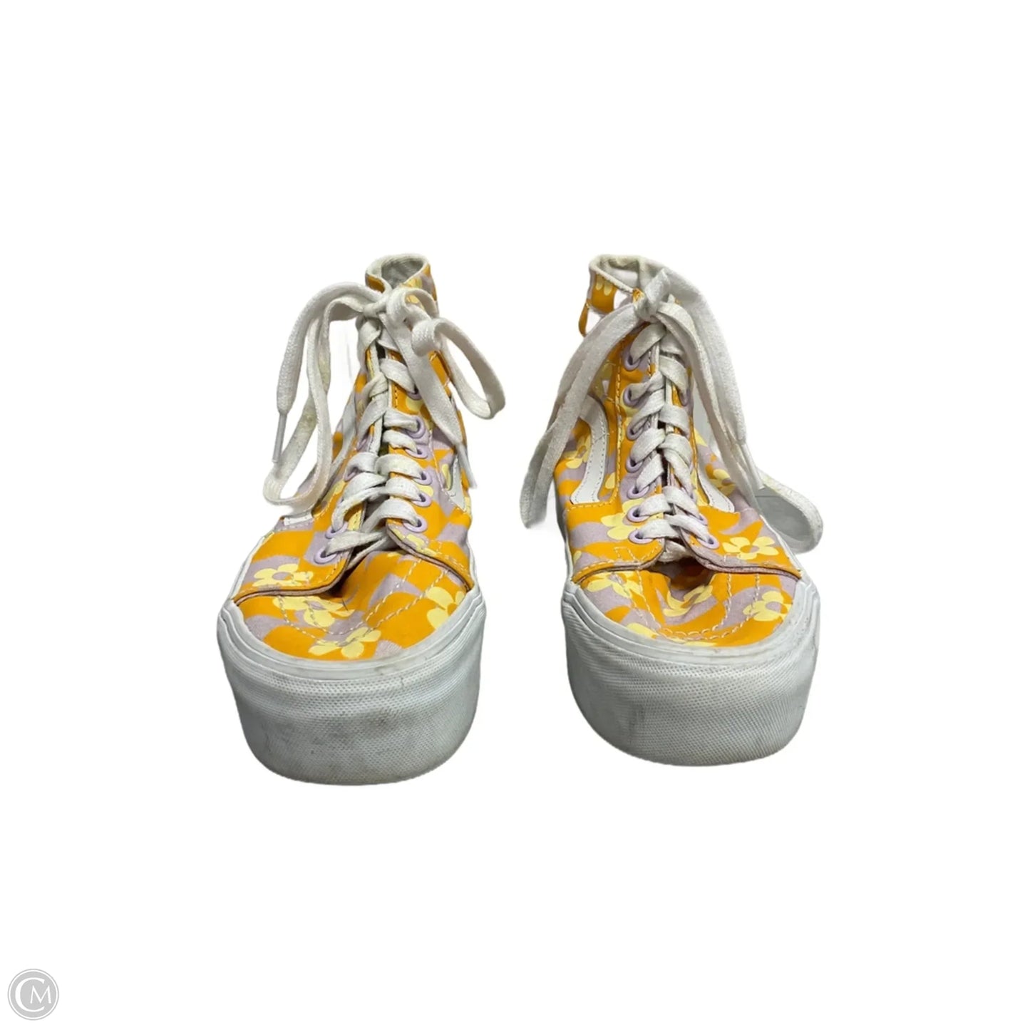 Shoes Sneakers Platform By Vans In Floral Print, Size: 7