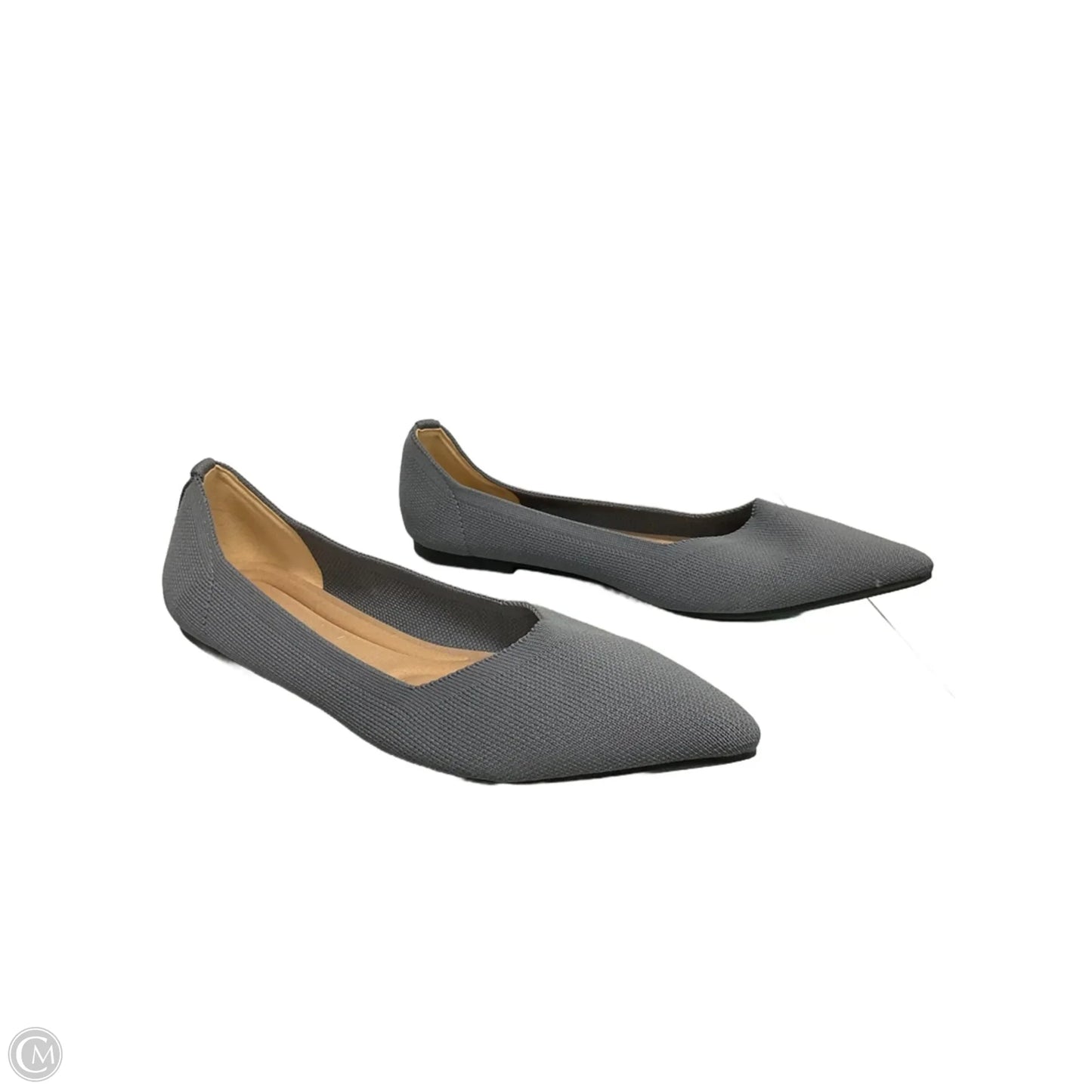Shoes Flats By Clothes Mentor In Grey, Size: 10