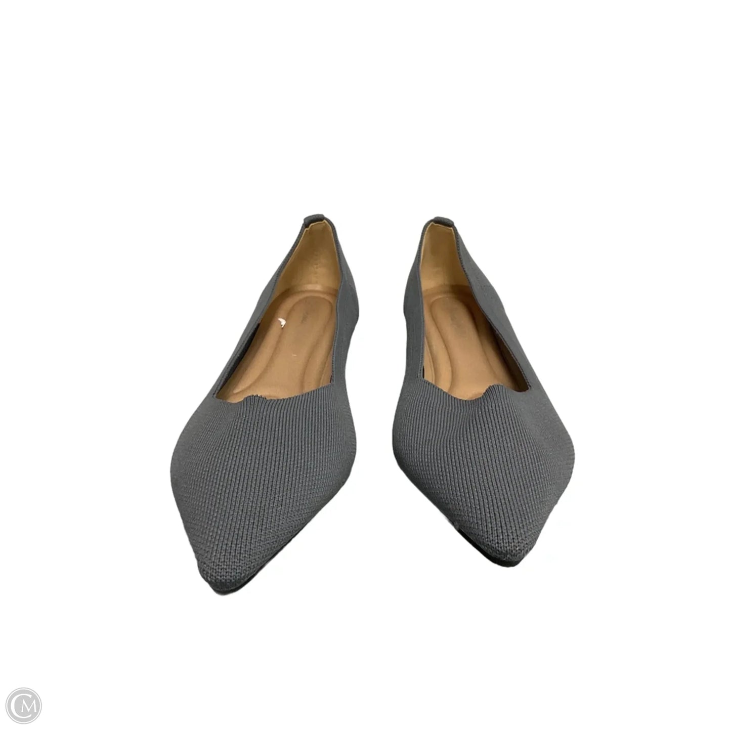 Shoes Flats By Clothes Mentor In Grey, Size: 10
