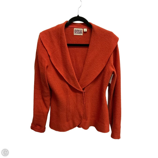 Jacket Moto By Anthropologie In Orange, Size: L