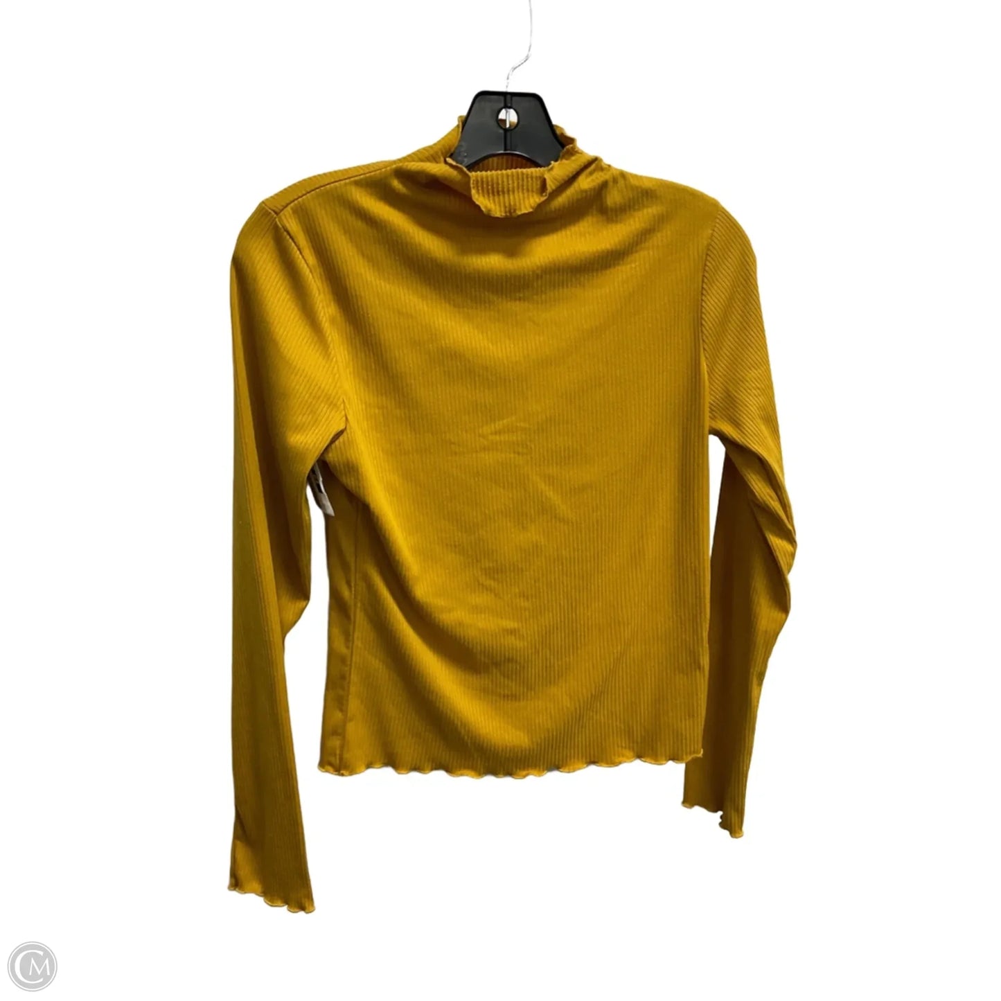 Top Long Sleeve Basic By Clothes Mentor In Yellow, Size: M
