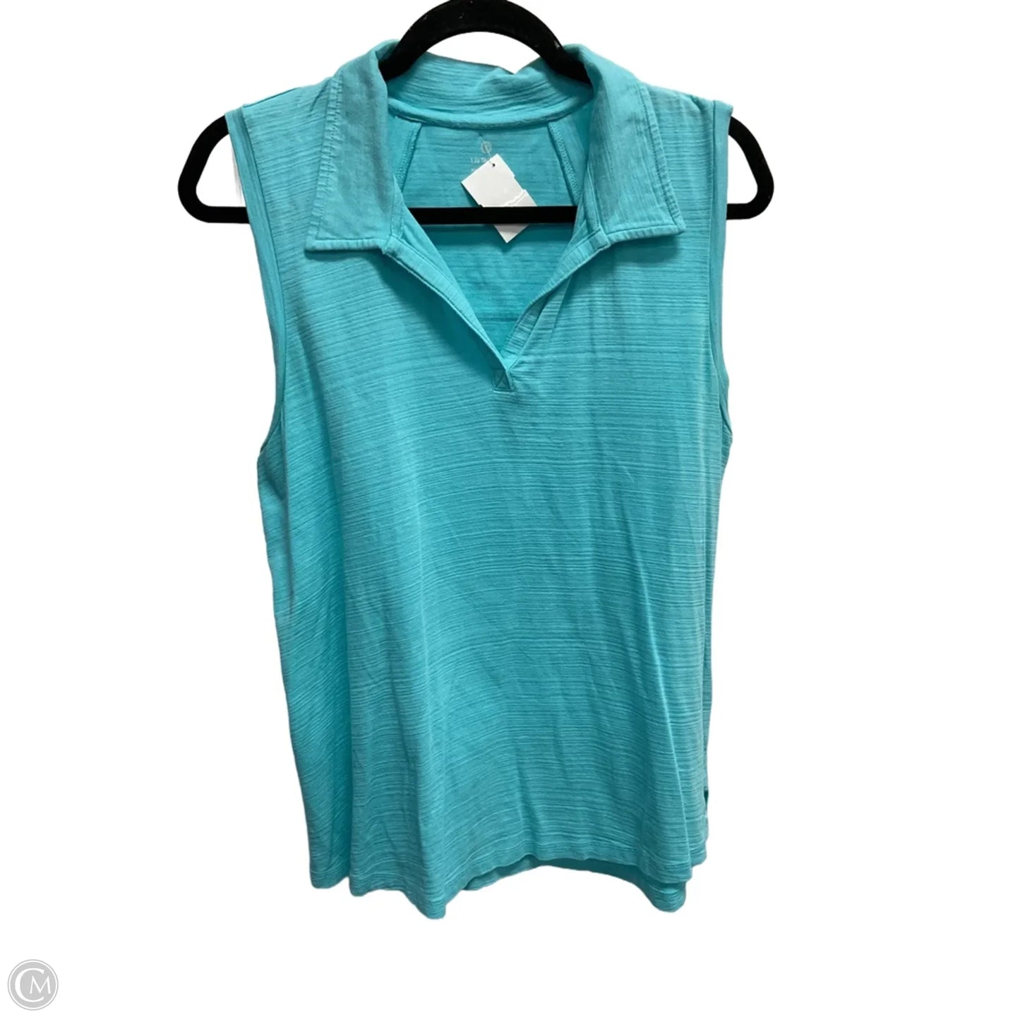 Top Sleeveless By Talbots In Blue, Size: L