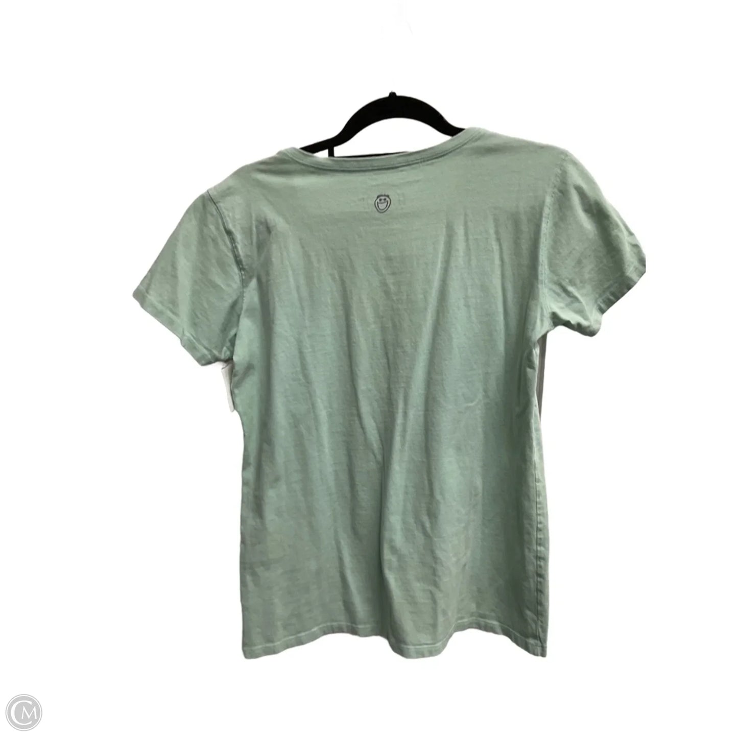 Top Short Sleeve By Life Is Good In Green, Size: M