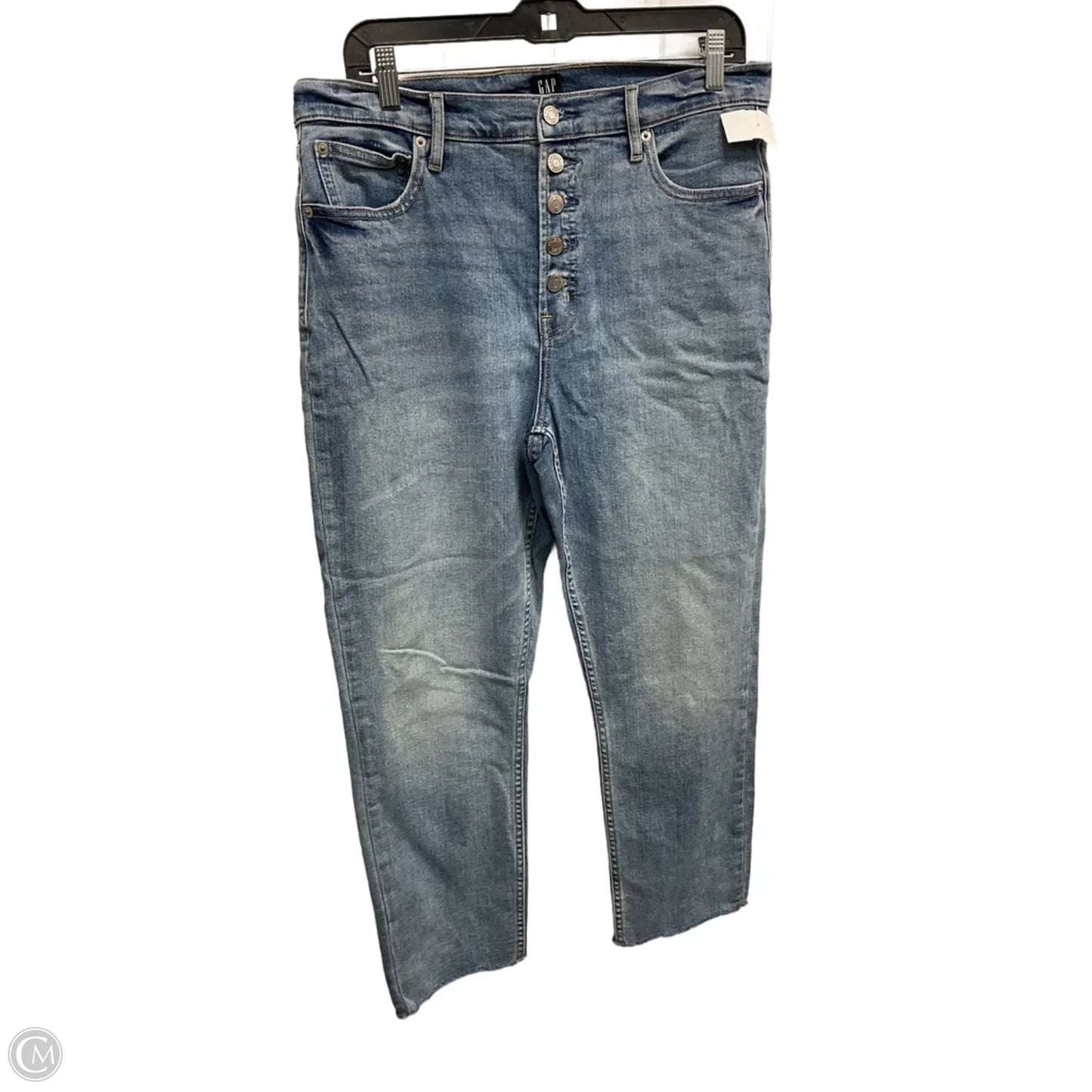 Jeans Straight By Gap In Blue, Size: 14