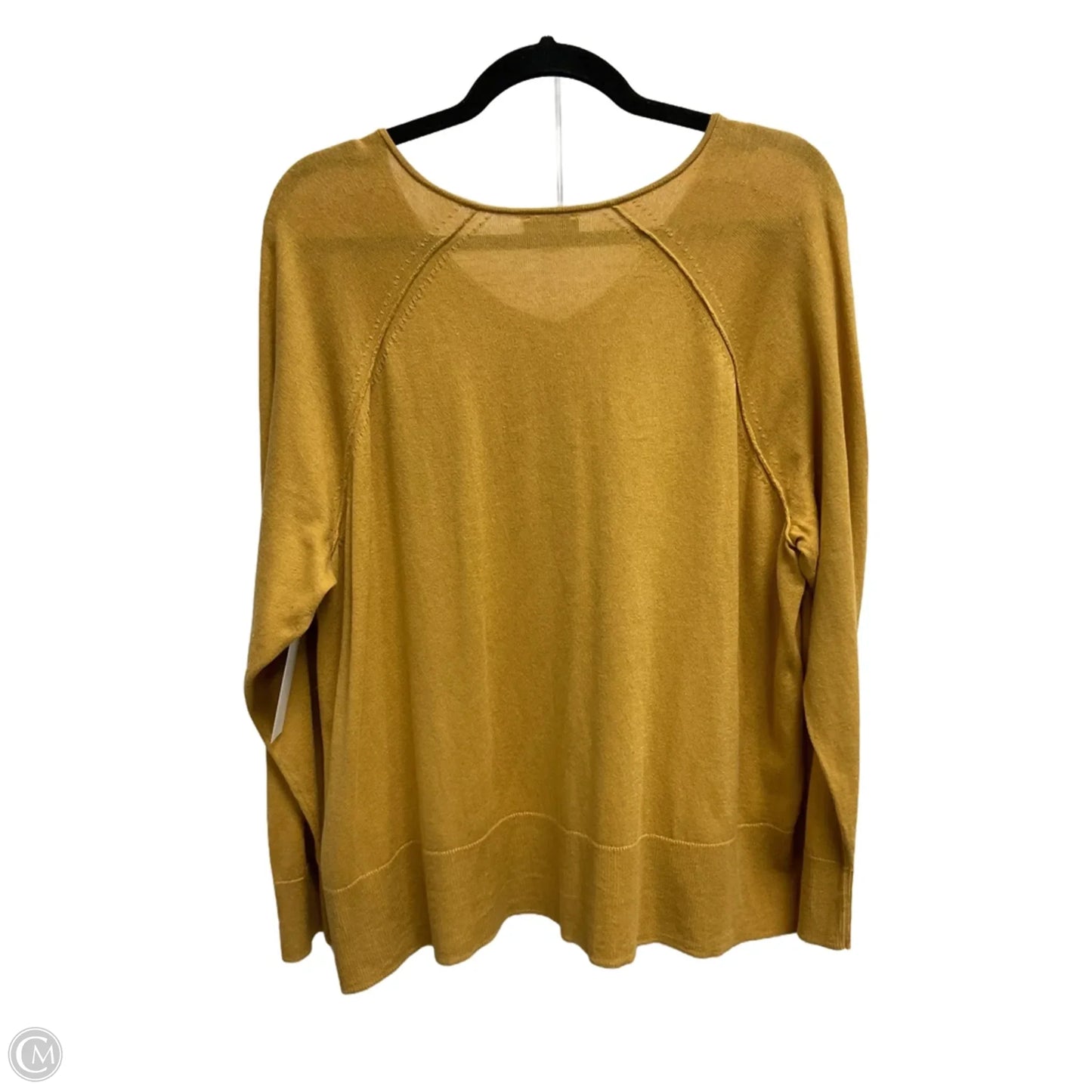 Top Long Sleeve By J. Jill In Yellow, Size: Xlp