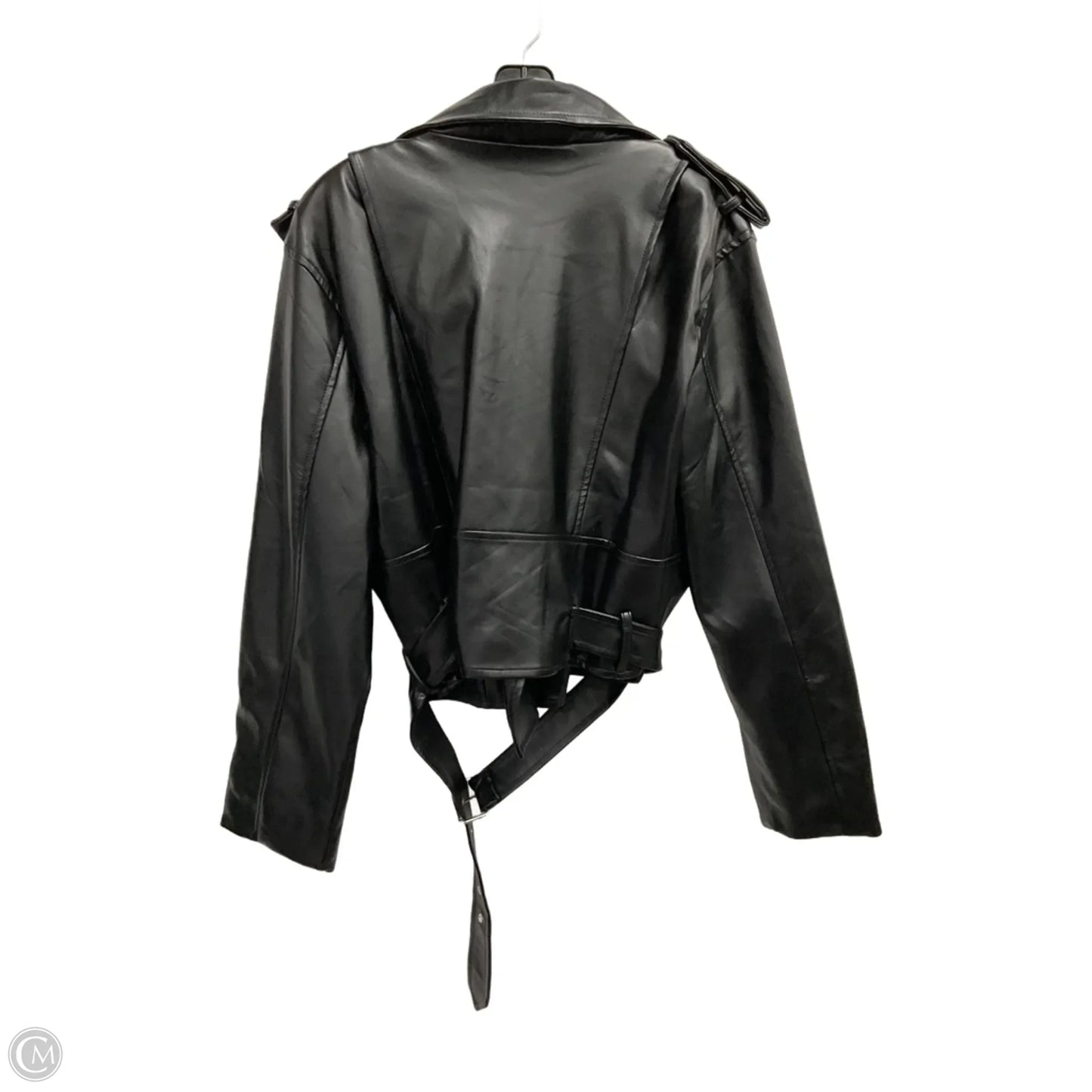 Jacket Moto By Olivaceous In Black, Size: M