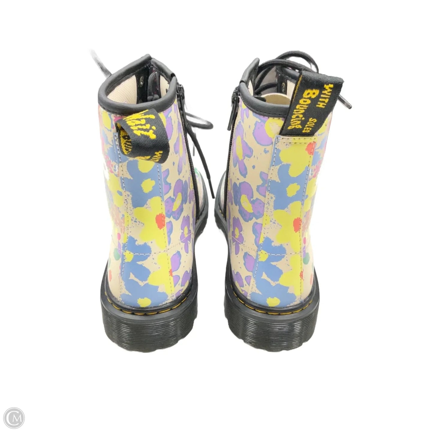 Boots Combat By Dr Martens In Floral Print, Size: 7
