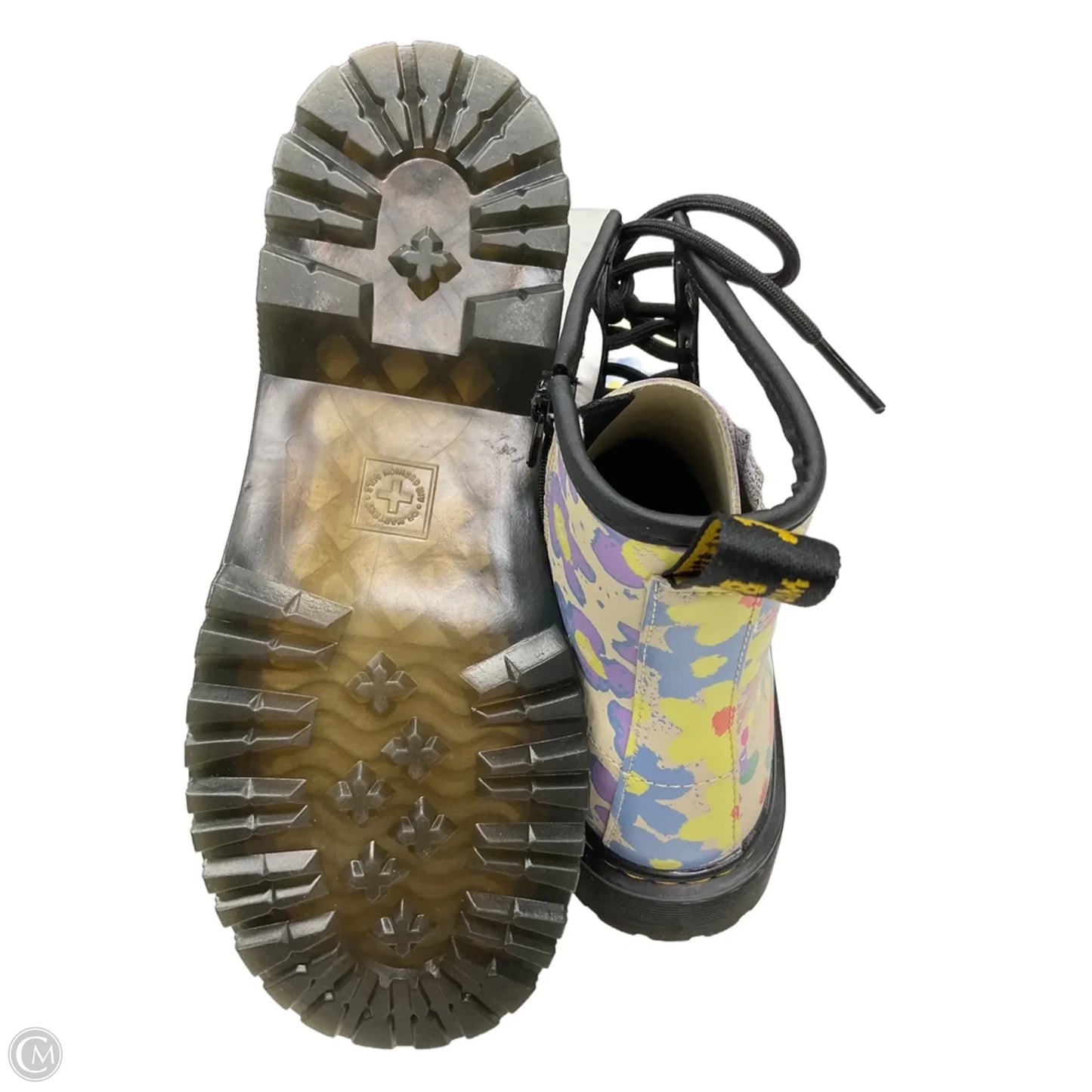 Boots Combat By Dr Martens In Floral Print, Size: 7