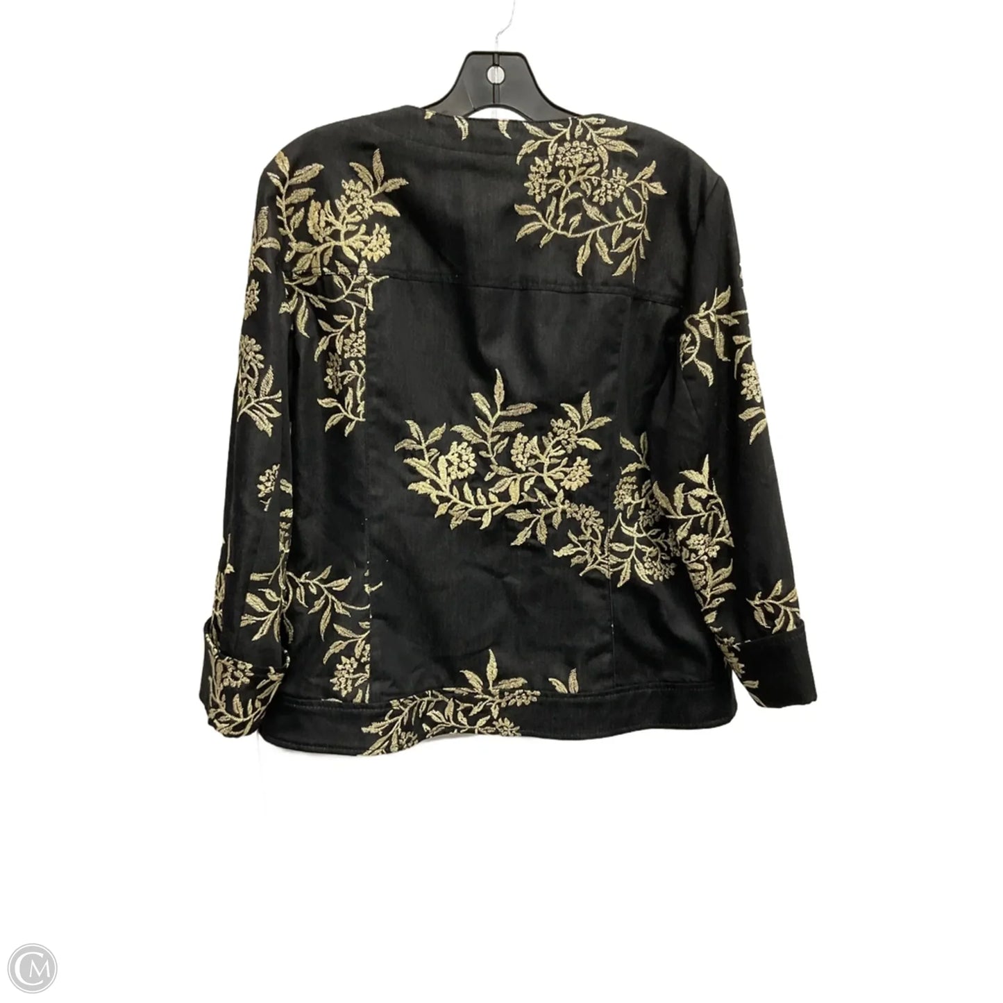 Jacket Other By Peter Nygard In Black & Gold, Size: L