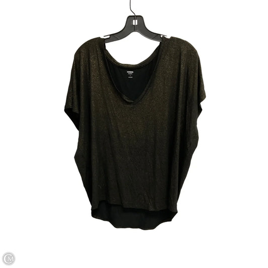 Top Short Sleeve By Express In Black, Size: L