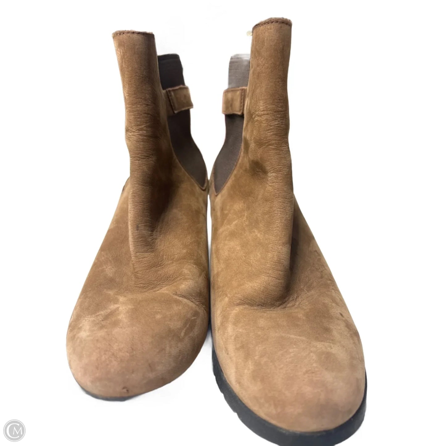 Boots Designer By Ugg In Brown, Size: 9.5