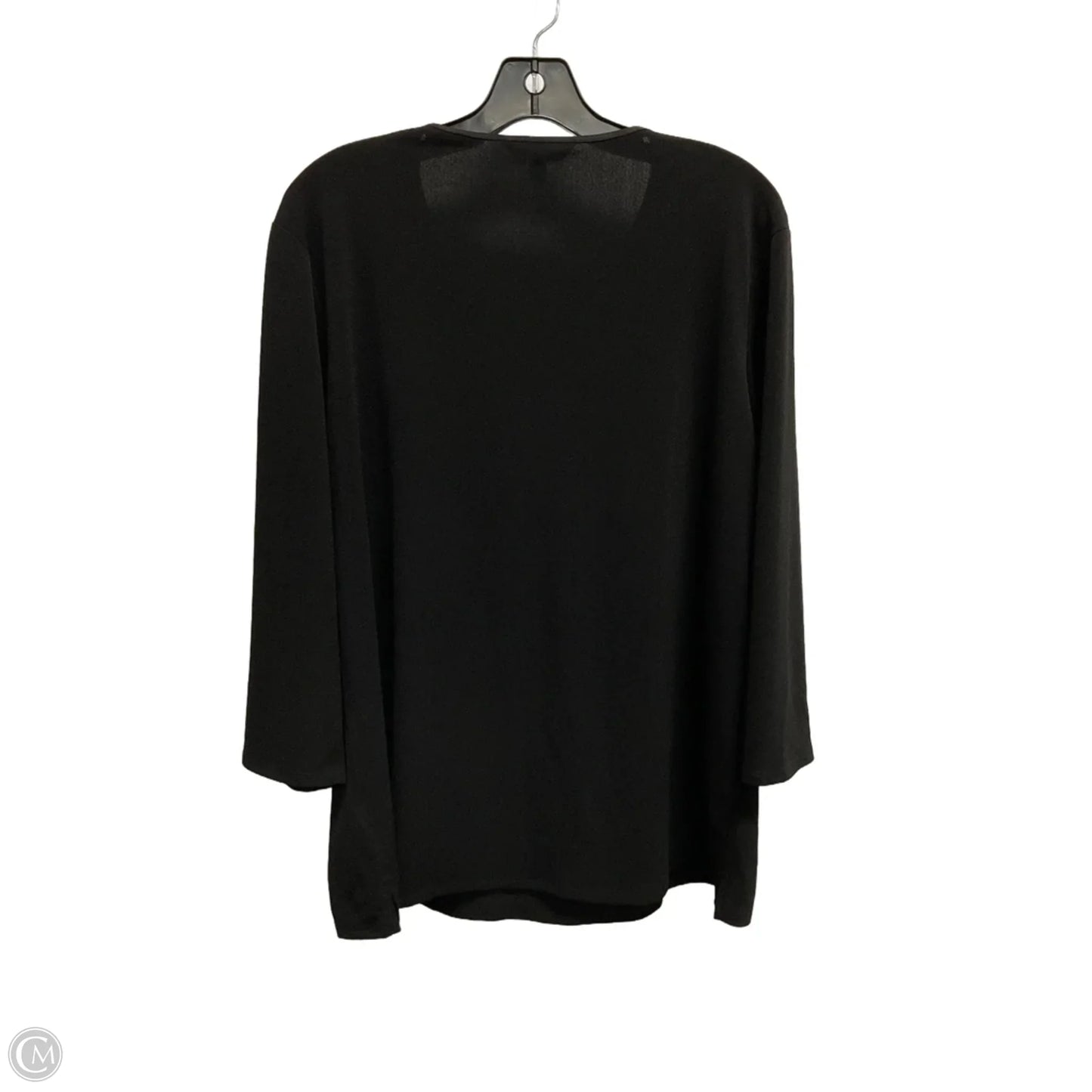 Blouse Long Sleeve By Banana Republic In Black, Size: Xl