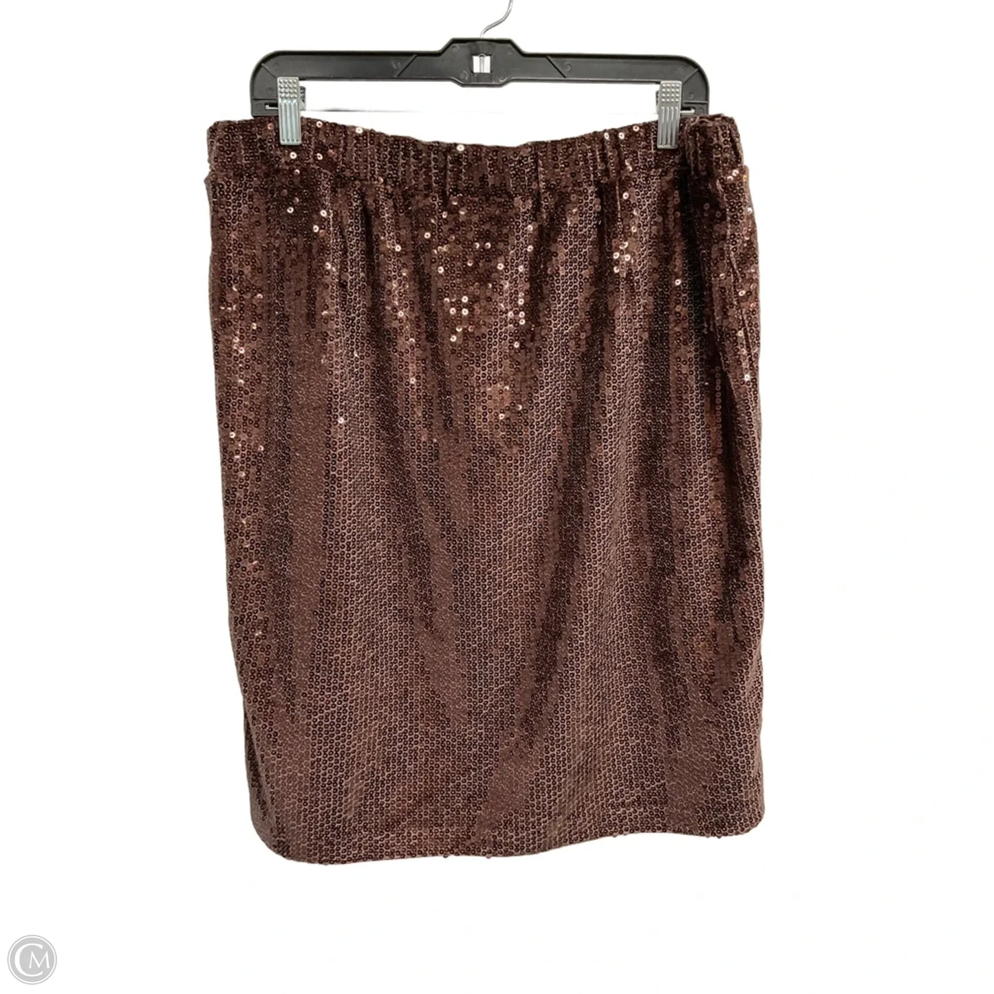 Skirt Midi By J. Jill In Brown, Size: Xlp