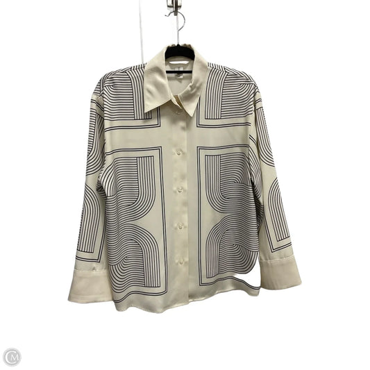 Blouse Long Sleeve By H&m In Striped Pattern, Size: S