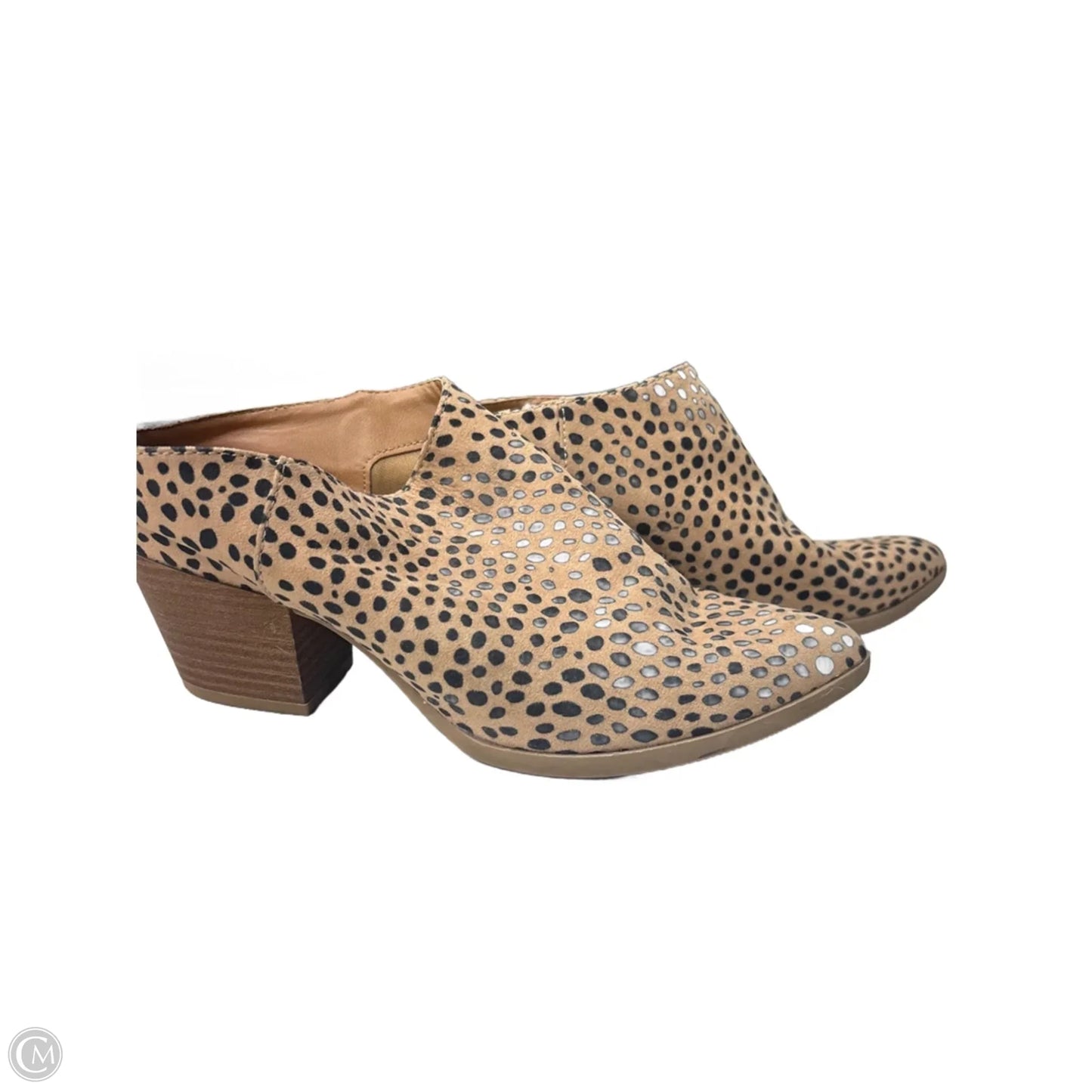 Shoes Heels Block By Universal Thread In Animal Print, Size: 7.5
