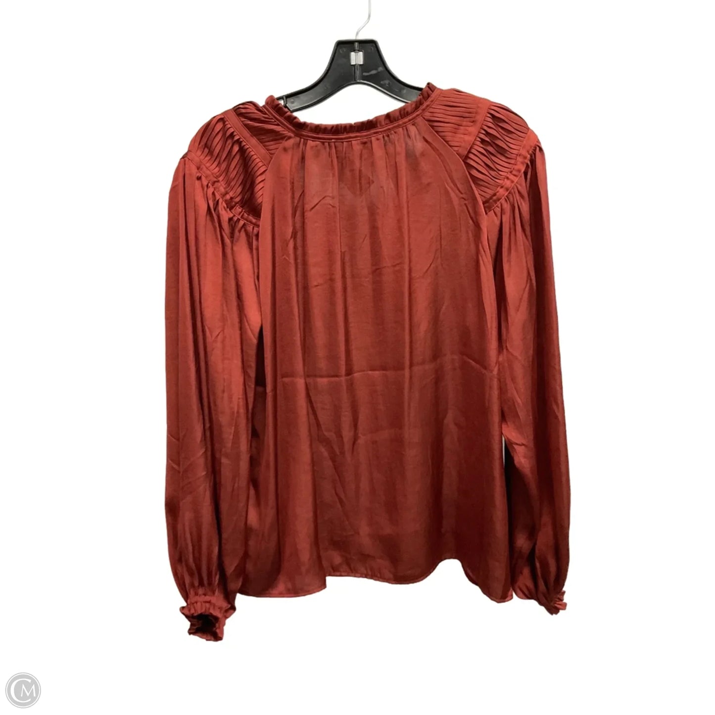 Blouse Long Sleeve By Philosophy In Red, Size: S