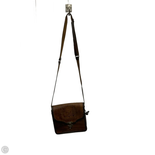 Crossbody Leather By Clothes Mentor, Size: Small