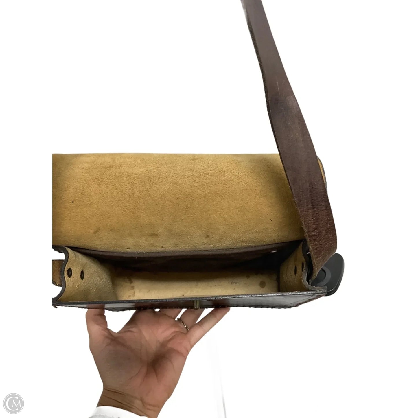 Crossbody Leather By Clothes Mentor, Size: Small