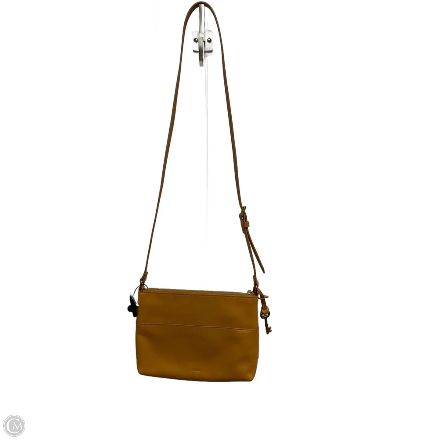 Crossbody Leather By Fossil, Size: Medium