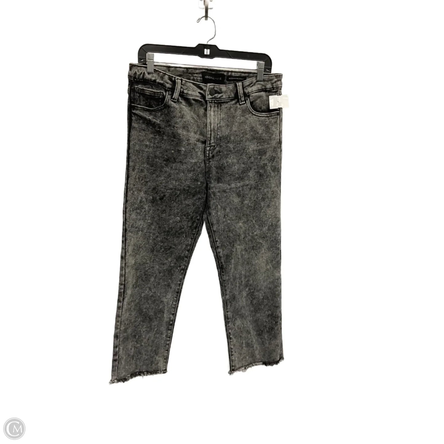 Jeans Straight By Kendall + Kylie In Black, Size: 12