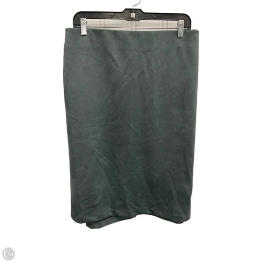 Skirt Midi By Ashley Stewart In Grey, Size: 26