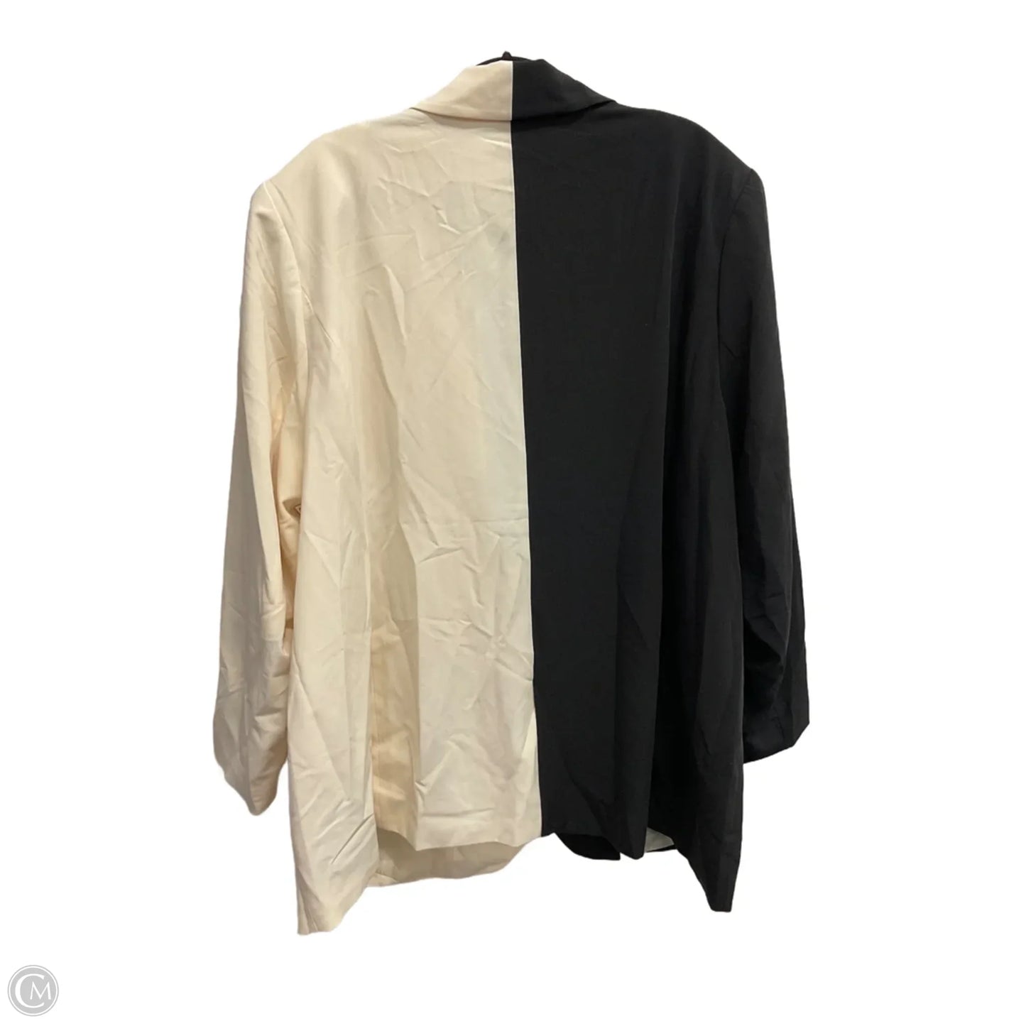 Blazer By Eloquii In Black & Cream, Size: 4x