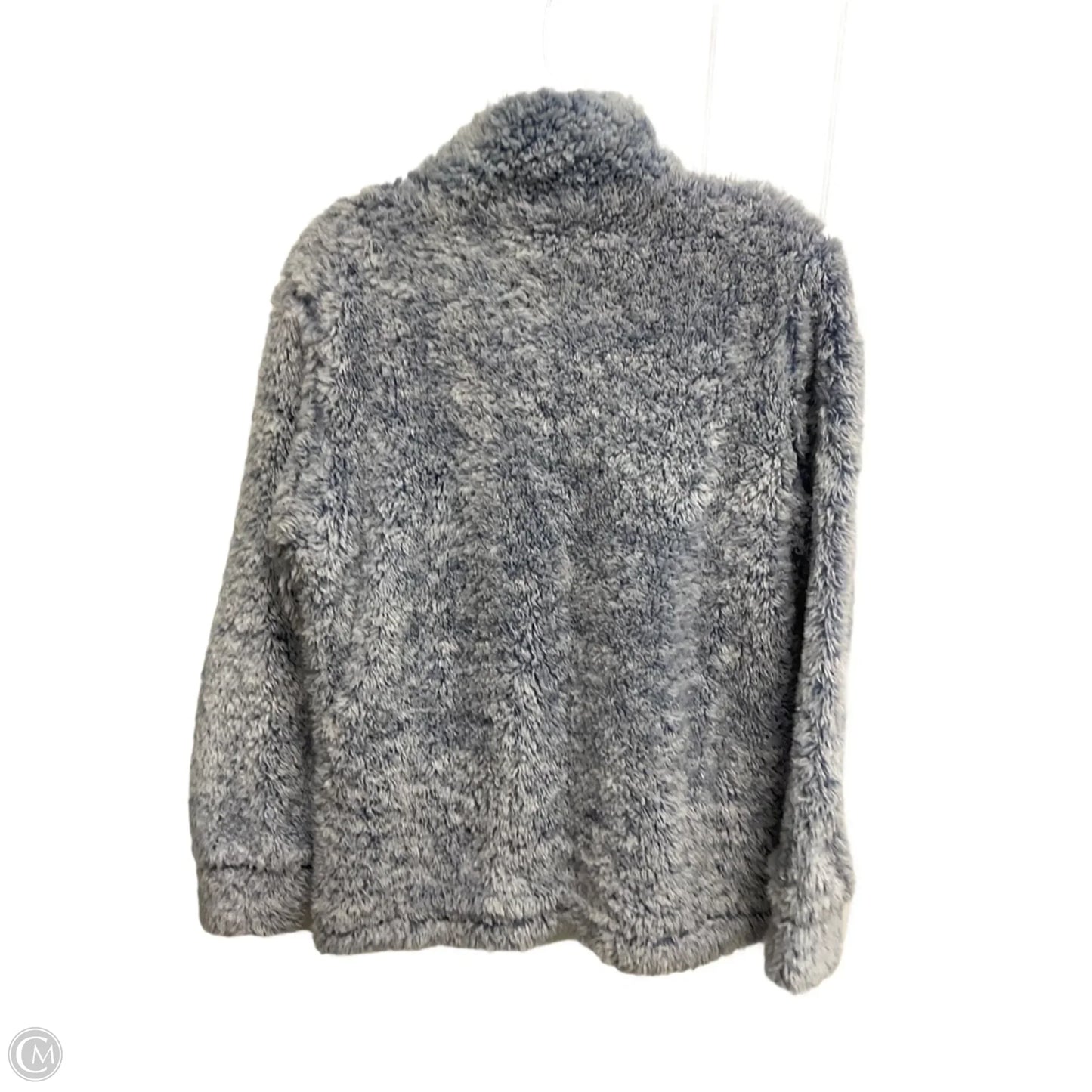 Jacket Faux Fur & Sherpa By Weatherproof In Blue, Size: M