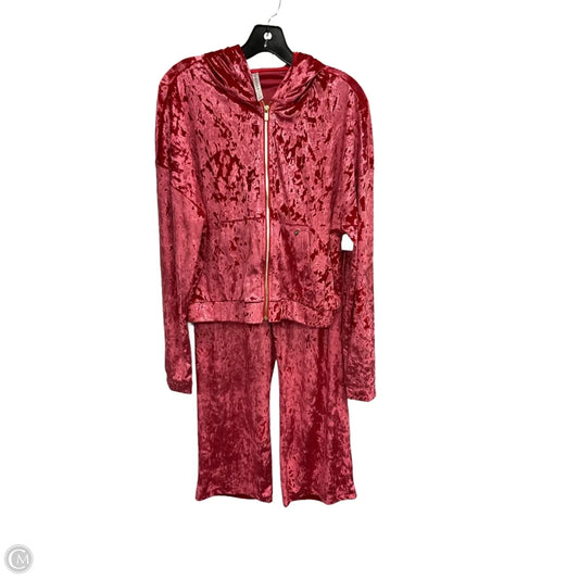 Athletic Pants 2pc By Fabletics In Pink, Size: L