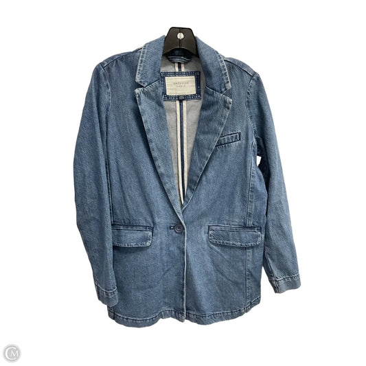 Blazer By American Eagle In Blue Denim, Size: Xs