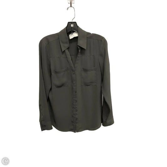 Blouse Long Sleeve By Express In Green, Size: S