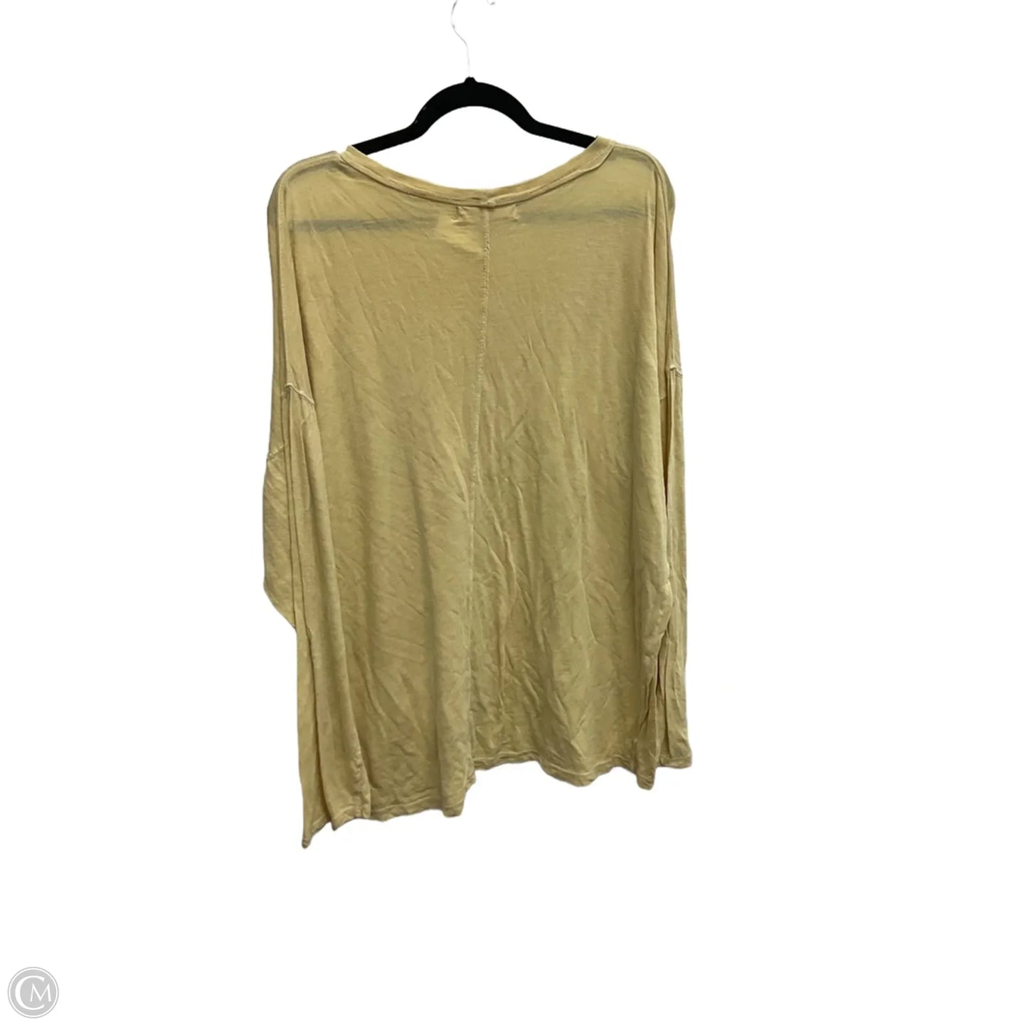 Top Long Sleeve By We The Free In Yellow, Size: S
