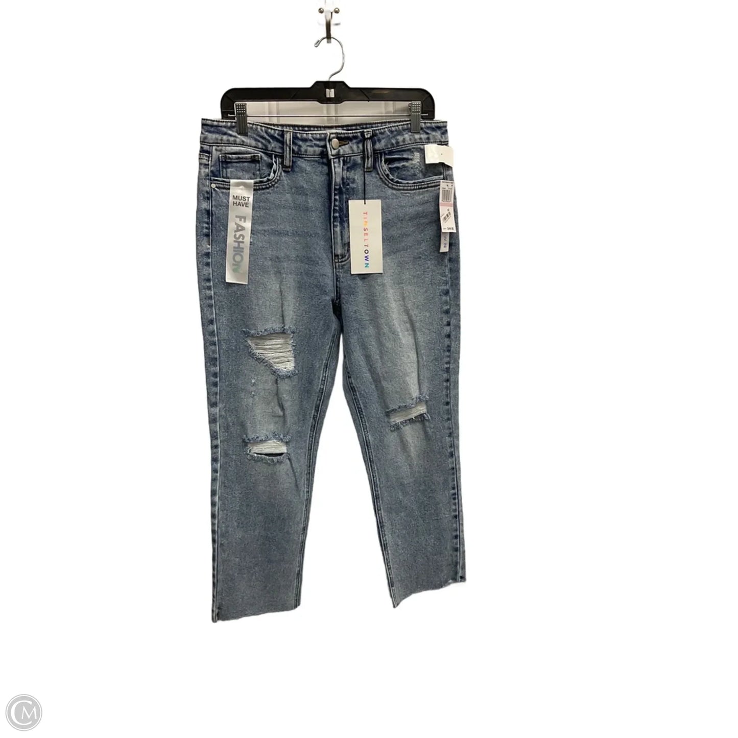 Jeans Straight By Tinseltown In Blue, Size: 12