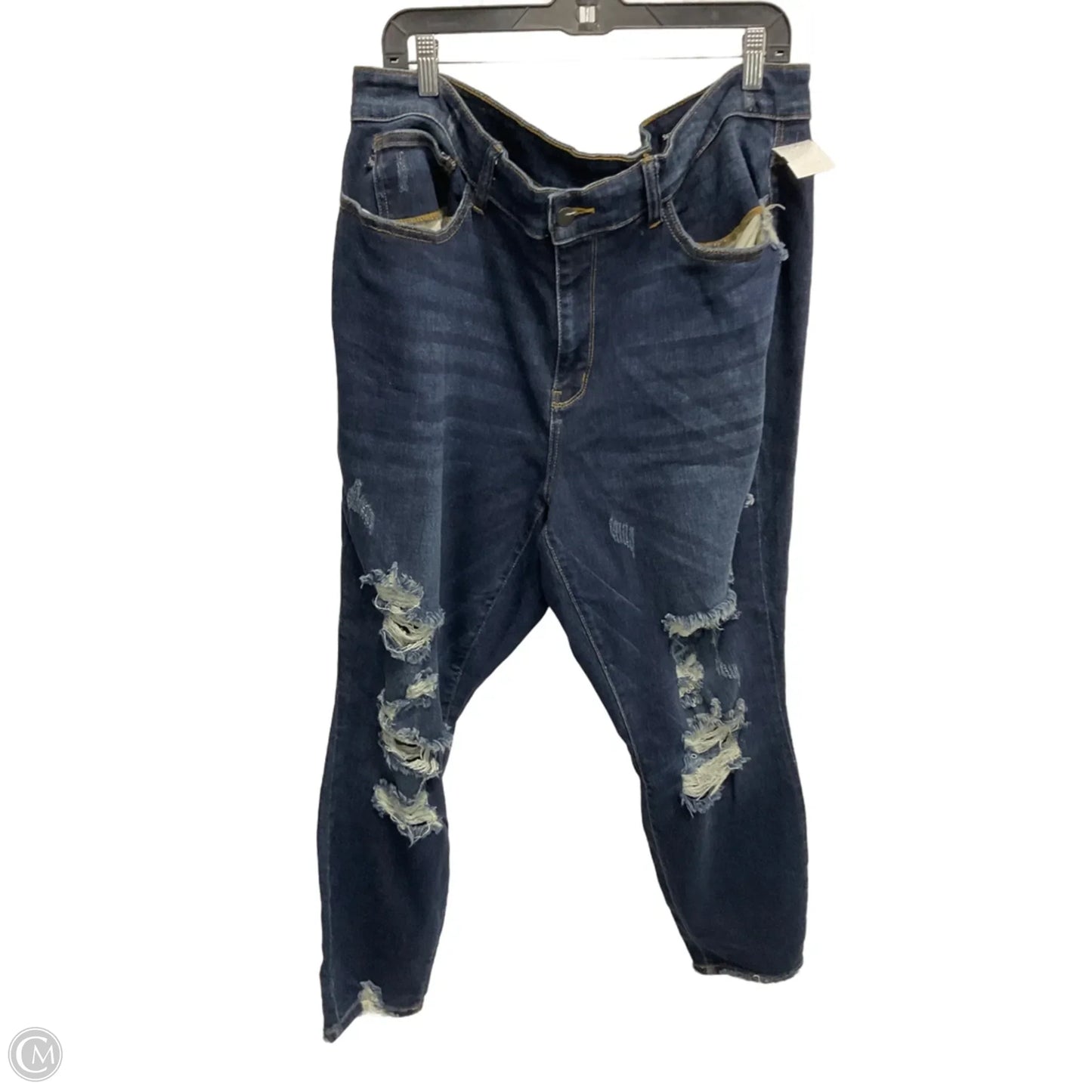 Jeans Skinny By Judy Blue In Blue, Size: 22