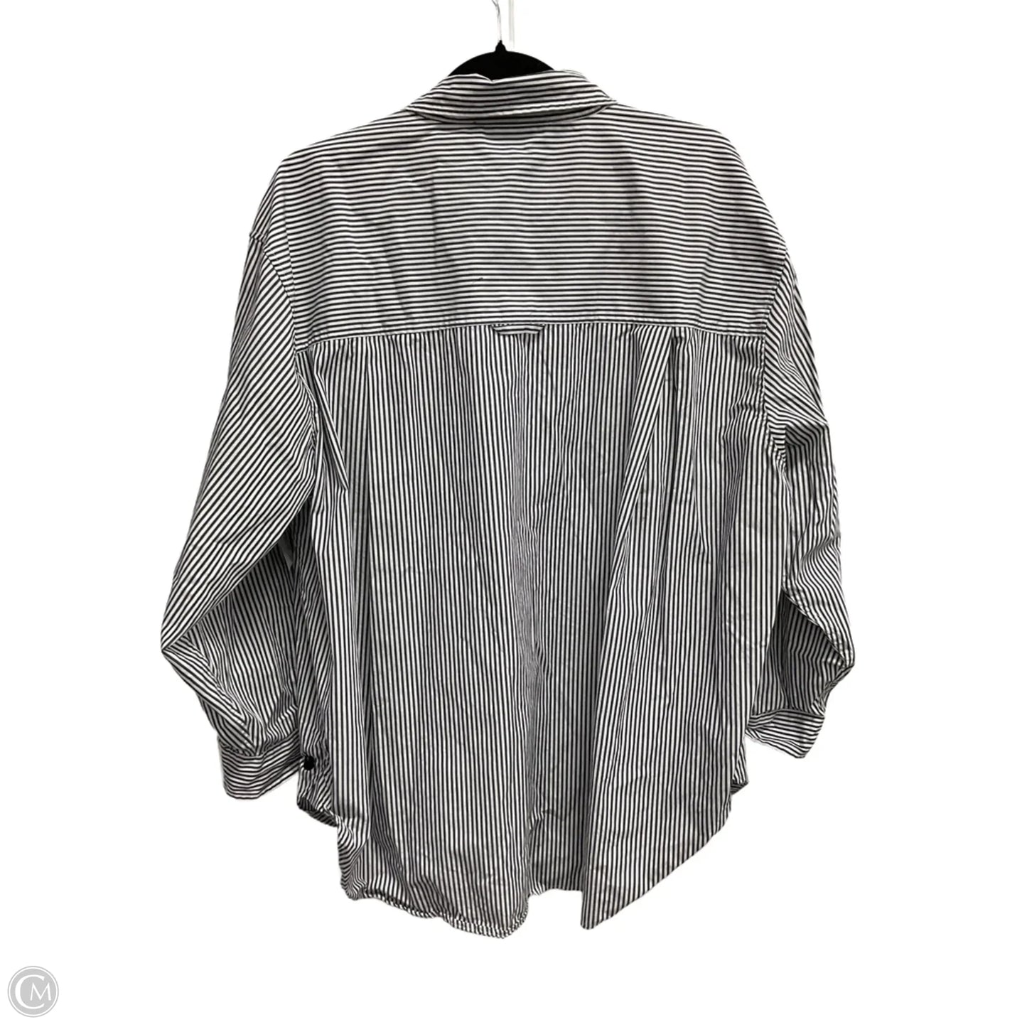 Top Long Sleeve By Gloria Vanderbilt In Striped Pattern, Size: Xxl